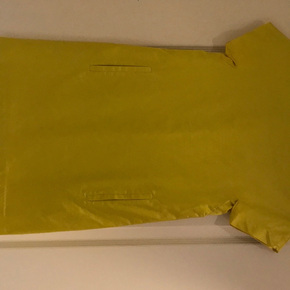 Yellow silk dress